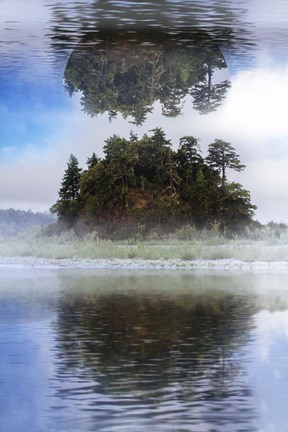 Framed Hanging In The Clouds Print