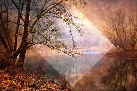 Framed Memories of Autumn Geometric Print