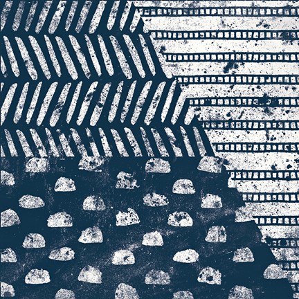 Framed Mark Making Tile I Print