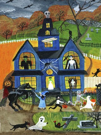 Framed House of Frankenstein Print