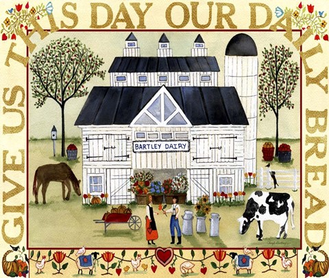 Framed Bartley Dairy Print