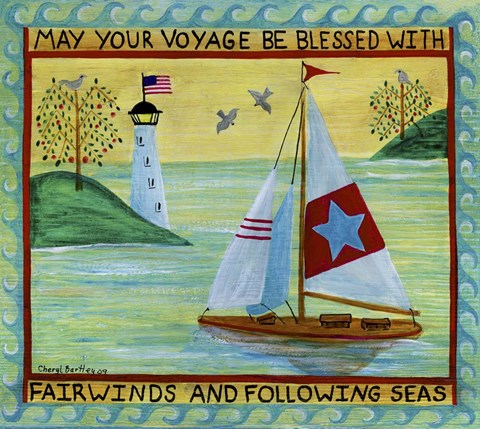 Framed May Your Voyage Be Blessed Print