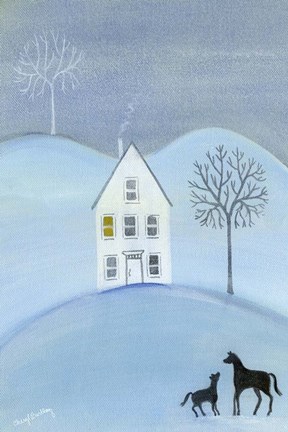 Framed Early Winter Frost Print