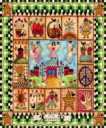 Framed Give Thanks Print