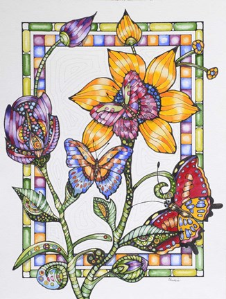 Framed Stained Glass Print