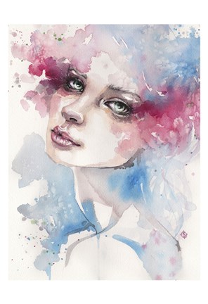 Framed Becoming (Portrait Of Lady) Print