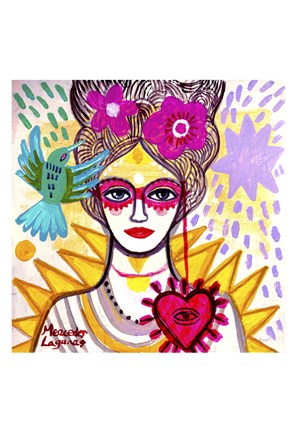 Framed Lady Antoniette Print