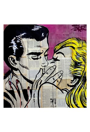 Framed Shut Up and Kiss Me Print