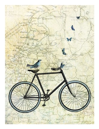 Framed Bike Country Print