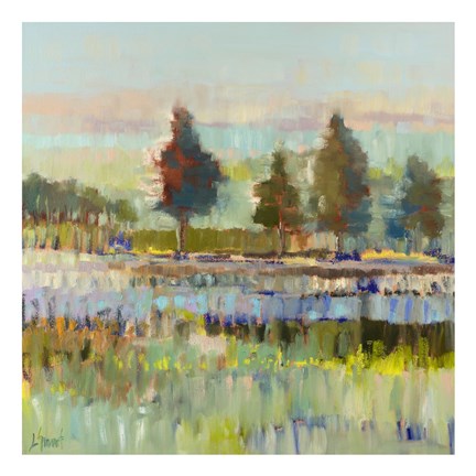Framed Colorful Fields Print