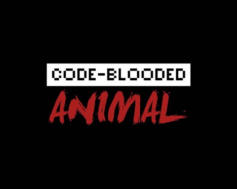 Framed Code-Blooded Animal - Black Print