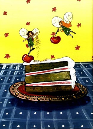 Framed Cake Fairies Print