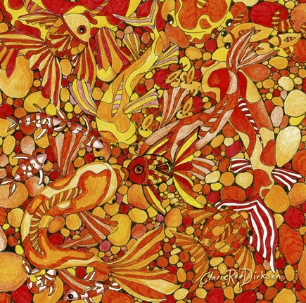 Framed Orange Fish Print