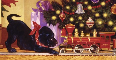 Framed Lab XMAS Print