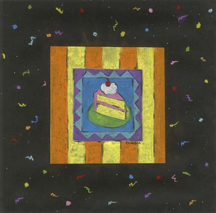 Framed BIrthday Cake Print