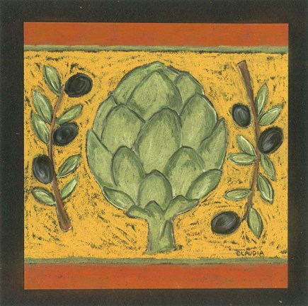 Framed Tuscan Artichoke Print