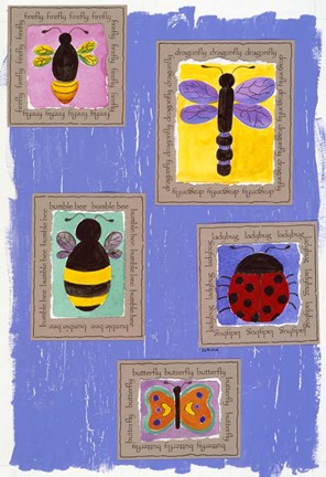 Framed Bugs Print