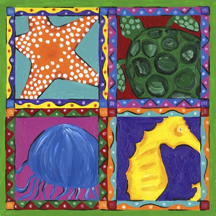 Framed Sea Life Print