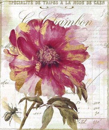 Framed Le Pink Gold Print