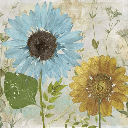 Framed Morning Blue I Print