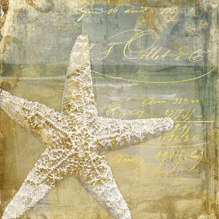 Framed Golden Sea IV Print