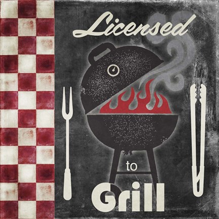 Framed Texas BBQ 1 Print