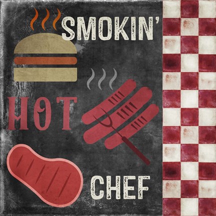 Framed Texas BBQ 3 Print