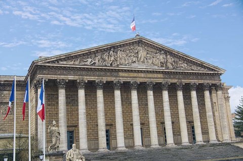 Framed Assemblee Nationale Paris Print