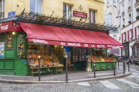 Framed Green Grocer In Paris Print