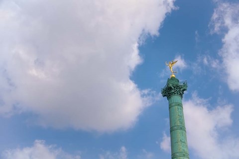 Framed La Colonne de Juillet Print
