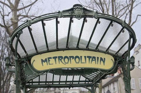 Framed Metropolitain Abbesses Print