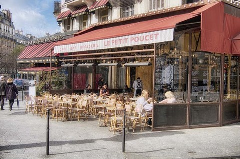 Framed Paris Terrace Print
