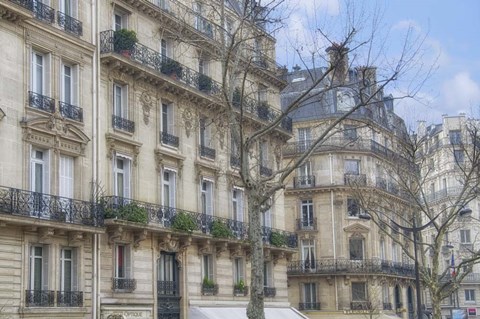 Framed Paris&#39; Apartement Buildings Print
