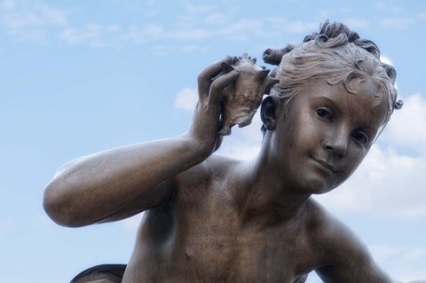 Framed Pont Alexandre III Statue I Print