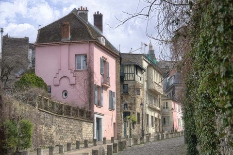 Framed Rue de L&#39;Abreuvoir I Print