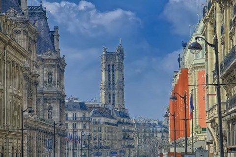 Framed Rue de Rivoli - Le Marais Print