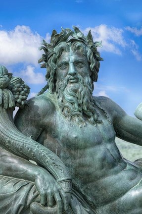 Framed Statue The Loire Print