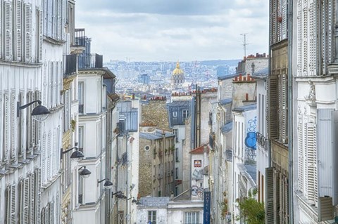 Framed View Over Paris From &#39;La Butte&#39; Print