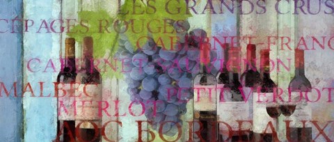 Framed Bordeaux Wine Print