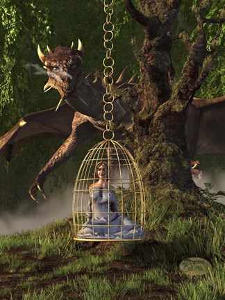 Framed Dragon Bait Print