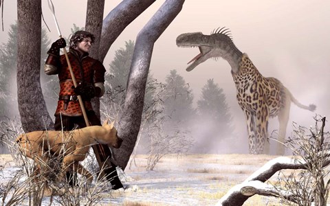 Framed Questing Beast Print