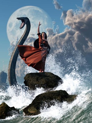 Framed Sea Witch Print