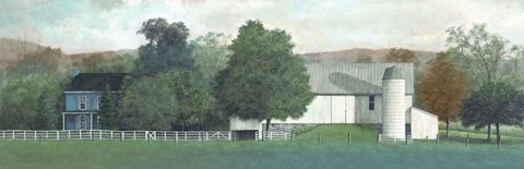 Framed Early October Teal Print