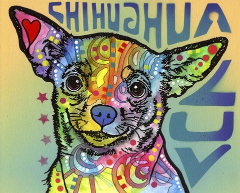 Framed Chihuahua Luv Print