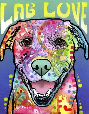 Framed Lab Love Print