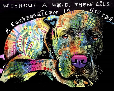 Framed Without a Word Print