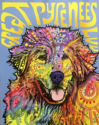 Framed Great Pyrenees Print