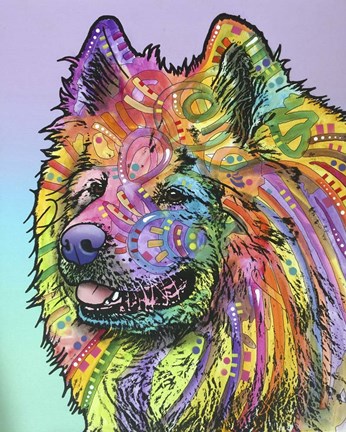 Framed Samoyed Print