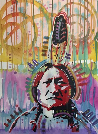 Framed Sitting Bull 2 Print