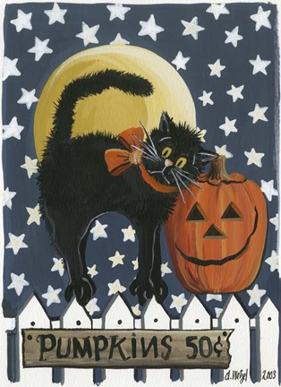 Framed Pumpkins Print